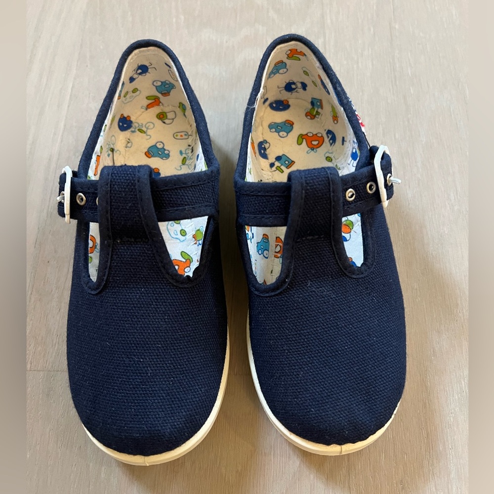 New Navy Blue Canvas Kids Shoes